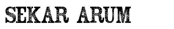 Sekar Arum font preview